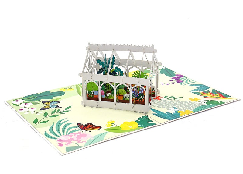 Liif Greenhouse Mothers Day Card, 3D Pop Up Birthday Card for Her, Mom, Wife, Women, Sister - Image 4